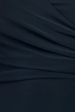 Women * Asymmetrical Wrap Midi Dress