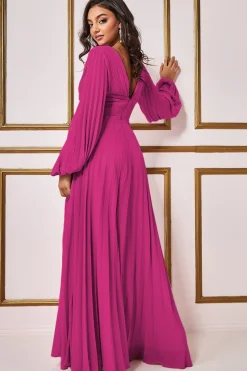Women * Balloon Sleeve Chiffon Maxi