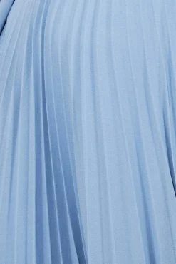 Women * Bardot Chiffon Pleated Maxi