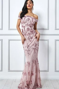 Women * Bardot Sequin Embroidered Maxi Dress