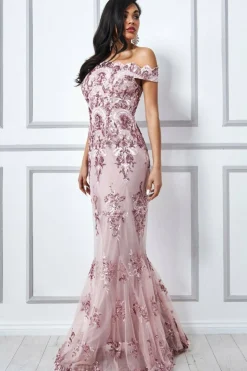 Women * Bardot Sequin Embroidered Maxi Dress