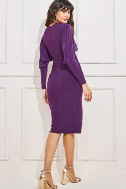Women * Batwing Sleeve Midi Dress