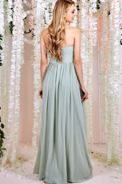 Women * Bridesmaids Chiffon Maxi Dress - Sage Green