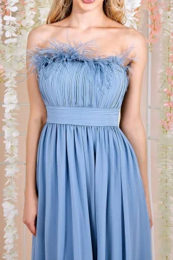 Women * Bridesmaids Chiffon Maxi Dress