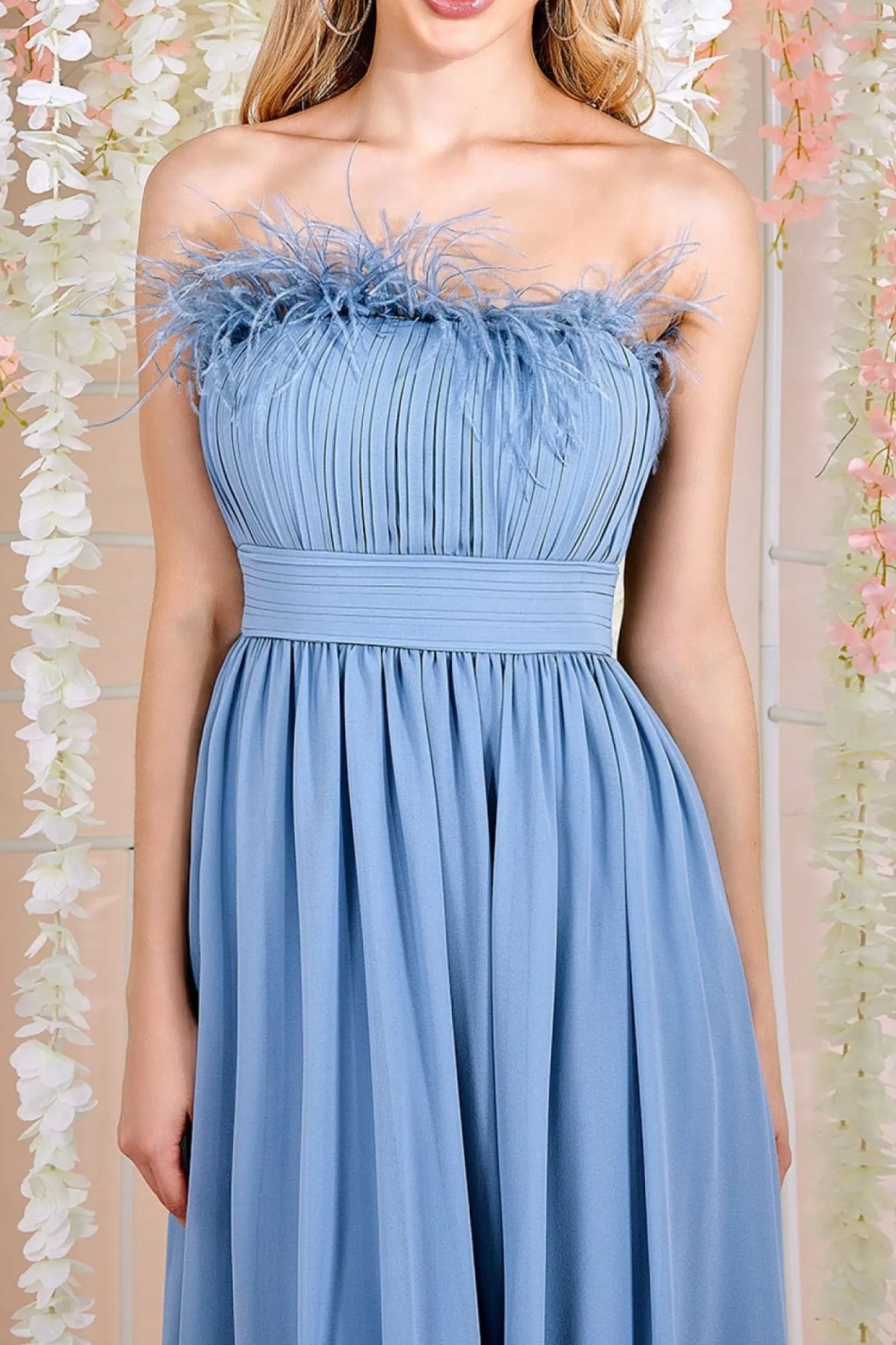 Women * Bridesmaids Chiffon Maxi Dress
