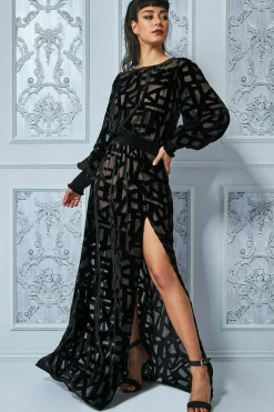 Women * Burnout Velvet Maxi Dress