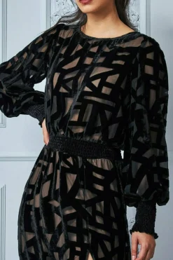 Women * Burnout Velvet Maxi Dress