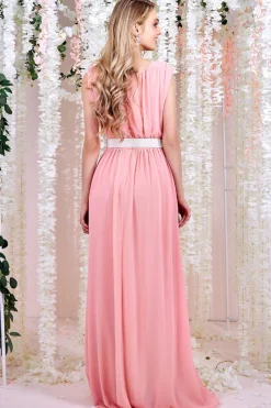 Women * Chiffon Maxi With Embellished Belt