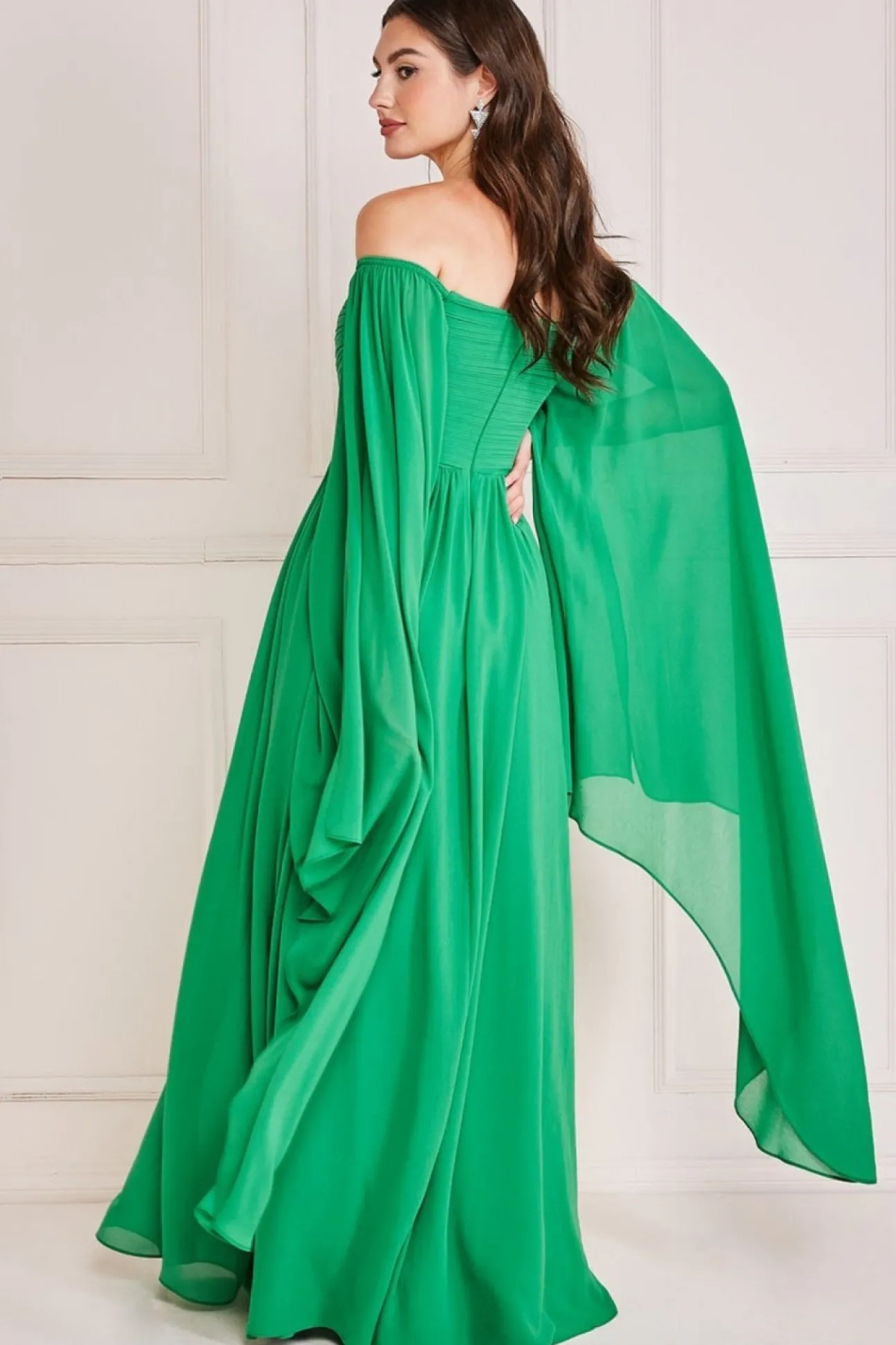 Women * Chiffon Off The Shoulder Maxi With Wings