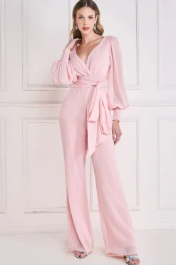 Women * Chiffon Puffy Sleeve Jumpsuit