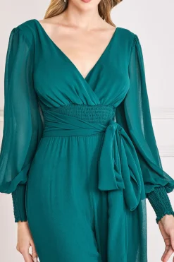 Women * Chiffon Puffy Sleeve Jumpsuit