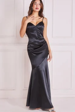 Women * Cowl Back Satin Maxi Dress