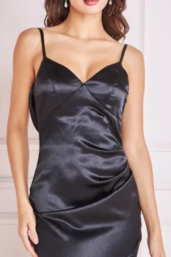 Women * Cowl Back Satin Maxi Dress