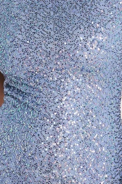 Women * Cowl Back Sequin Maxi