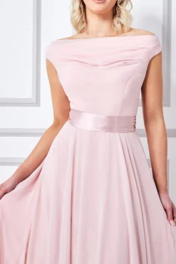 Women * Cowl Neck Chiffon Maxi Dress