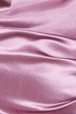 Women * Cowl Neck With Strappy Back Satin Maxi