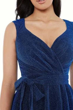 Women * Cross Over Sleeveless Midi Skater Dress