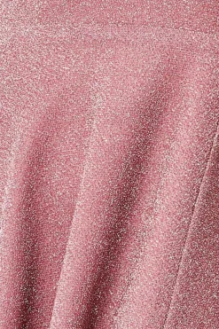 Women * Crossover Lurex Glitter Maxi Dress