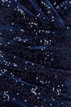 Women * Exclusive Sequin & Velvet Bardot Maxi Dress