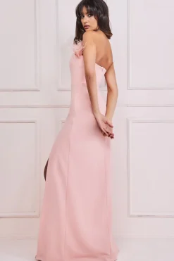 Women * Feather Boobtube Maxi Dress