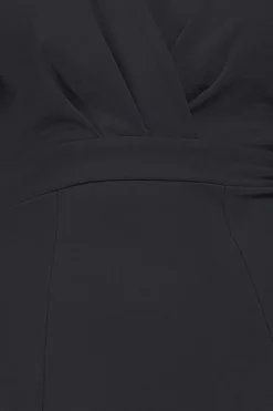 Women * Flared Sleeve Front Wrap Midi Dress