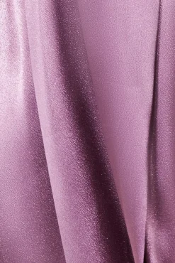 Women * Front Split Satin Bandeau Maxi