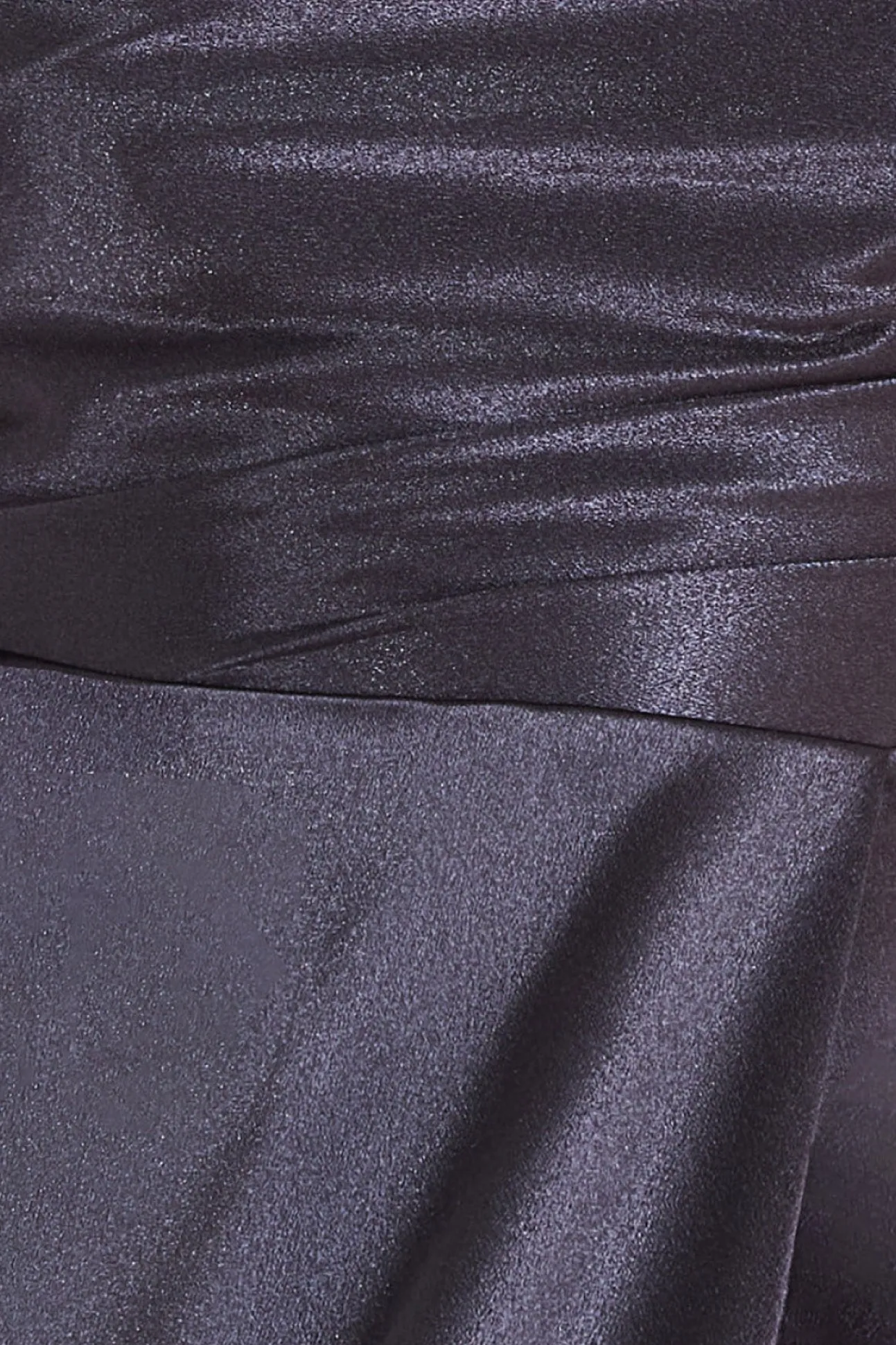 Women * Front Split Satin Bandeau Maxi