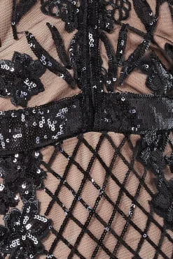Women * Full Sleeve Sequin Midi Dress
