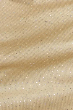 Women * Glitter Cowl Back Mini With Sleeves