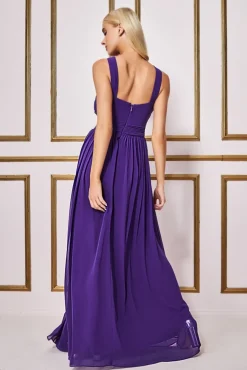 Women * Halter Neck Chiffon Maxi Dress