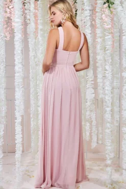 Women * Halter Neck Chiffon Maxi Dress