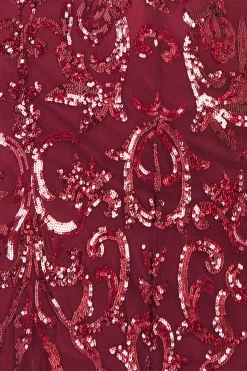 Women * Iridescent Sequin Maxi With Front Split