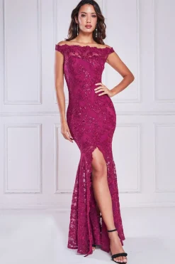 Women * Lace Scallop Edge Mermaid Maxi