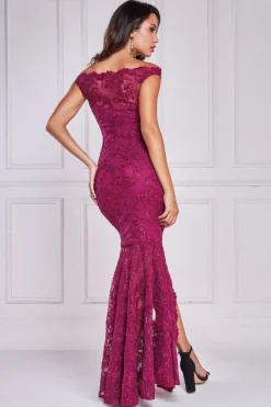 Women * Lace Scallop Edge Mermaid Maxi