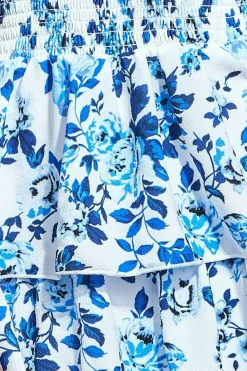 Women * Layered Dipped Hem Floral Maxi