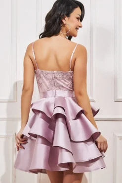 Women * Layered Frilled Midi Dress