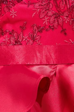 Women * Layered Frilled Midi Dress