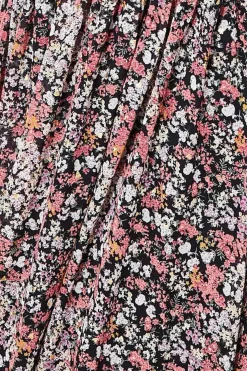 Women * Long Sleeve Maxi Shirred Waistband - Floral Print