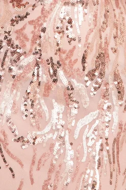 Women * Long Sleeve V Neck Sequin Maxi