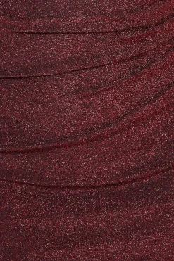 Women * Lurex Cowl Neck Off The Shoulder Midi