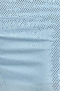 Women * Naked Cowl Neck Bodycon Midi - Sky Blue