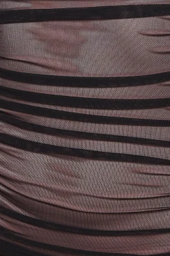 Women * Naked Ruched Bodycon Midi Dress