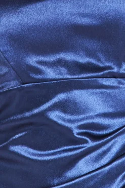 Women * Off Shoulder Satin Maxi With V Neck