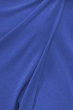Women * Off The Shoulder Knot Front Maxi - Royal Blue