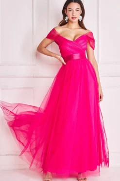 Women * Off The Shoulder Princess Maxi Dress