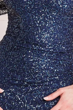 Women * Off The Shoulder Sequin Wing Maxi
