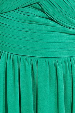Women * One Shoulder Pleated Chiffon Scarf Maxi