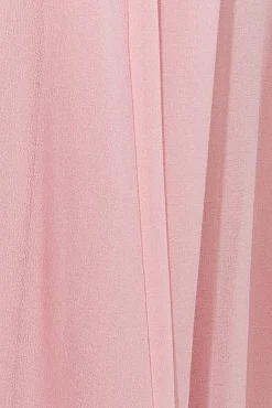 Women * One Shoulder Pleated Chiffon Scarf Maxi