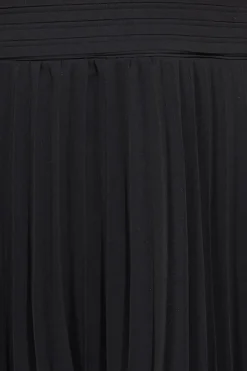 Women * Pleated Bandeau Bodice Chiffon Tiered Midi