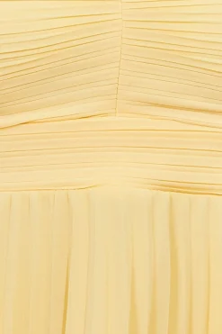 Women * Pleated Bandeau Bodice Chiffon Tiered Midi